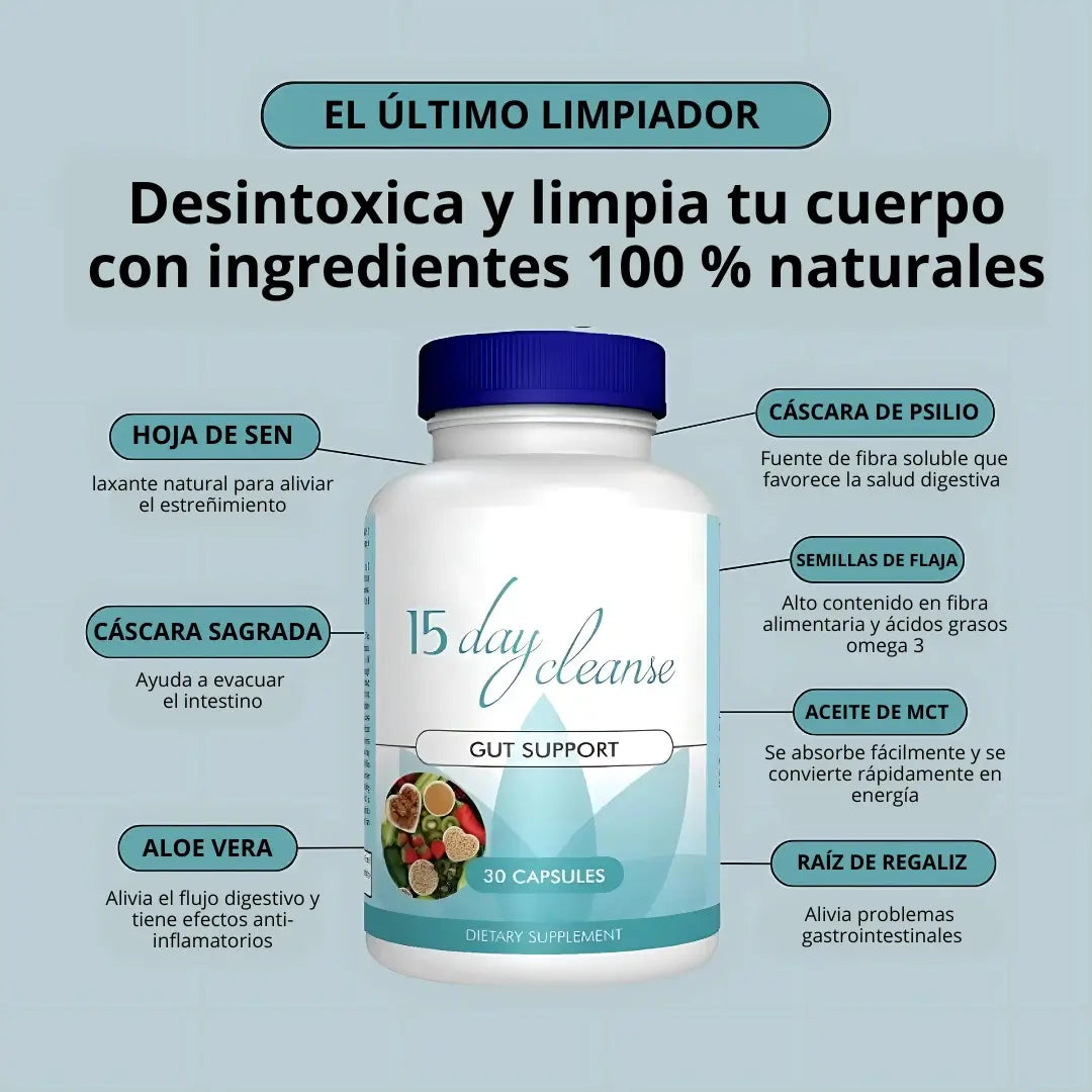 Reduce la hinchazón y restaura la salud intestinal en tan solo 15 días