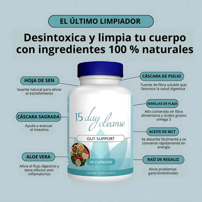 Reduce la hinchazón y restaura la salud intestinal en tan solo 15 días