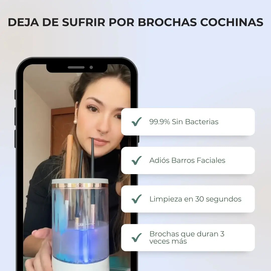 PureBrush® |  Brochas libres de bacterias ¡Previene brotes a causa de gérmenes!